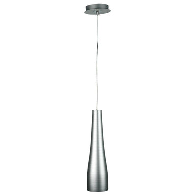 Oriel MERI - 41cm 1 Light Silver-Finish Hand-Brushed Glass Pendant-Oriel Lighting-Ozlighting.com.au