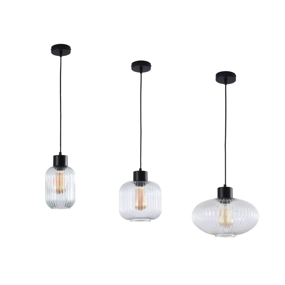 Oriel MILLER Pendant - 1 Light Single Glass-Oriel Lighting-Ozlighting.com.au