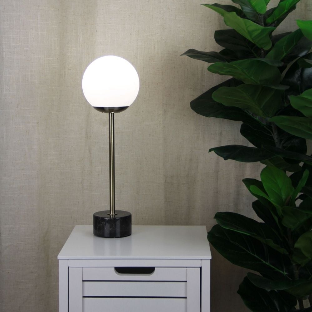 Oriel MILTON - Classic Marble Art Deco Table Lamp-Oriel Lighting-Ozlighting.com.au