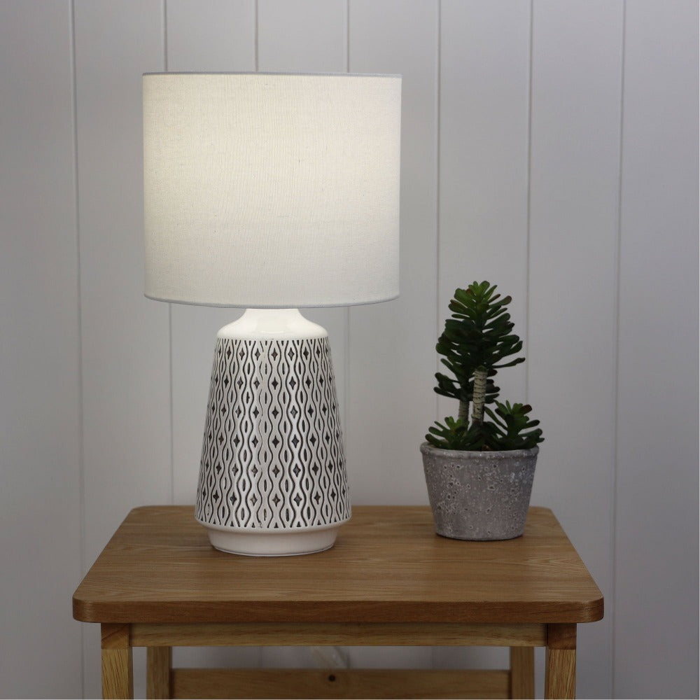 Oriel MOANA-TL Table Lamp - Ceramic-Oriel Lighting-Ozlighting.com.au