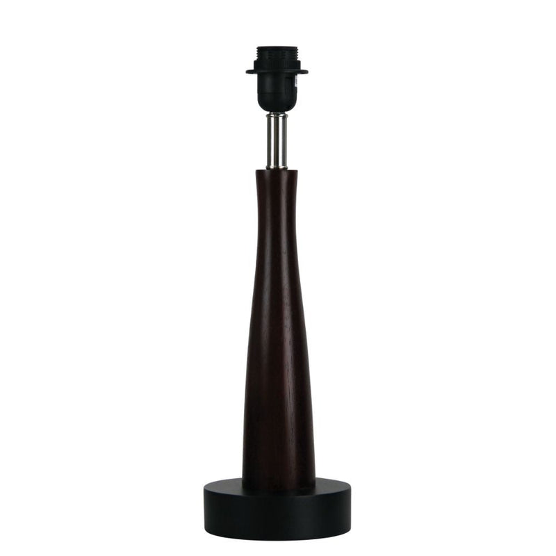 Oriel MOJA - Wenge Timber Table Lamp - BASE ONLY-Oriel Lighting-Ozlighting.com.au