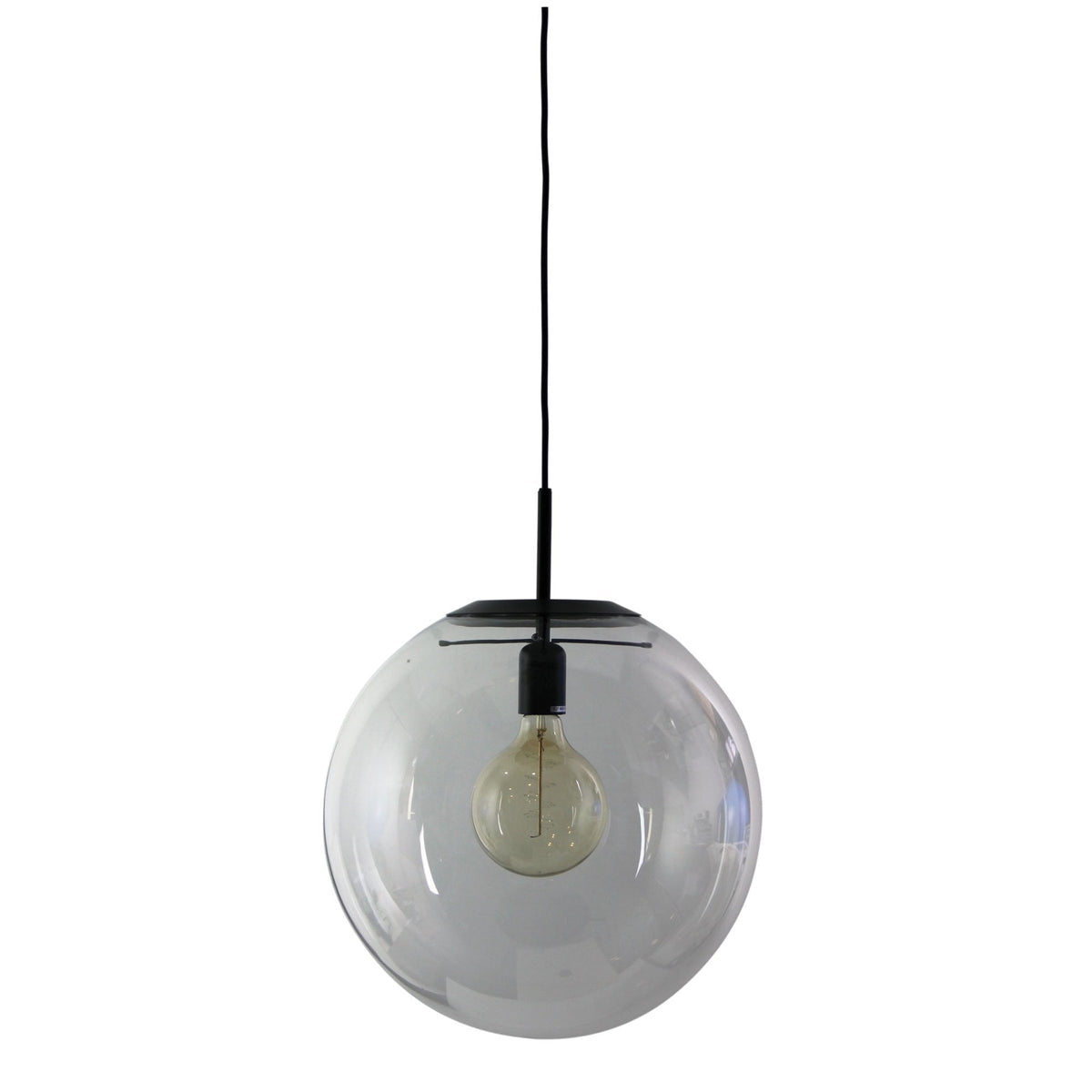 Oriel NEWTON Pendant - 250/300/400mm 1 Light Clear Glass-Oriel Lighting-Ozlighting.com.au