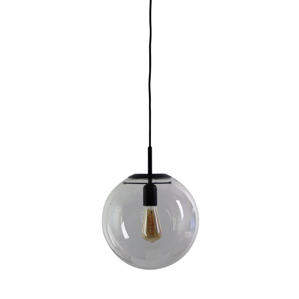 Oriel NEWTON Pendant - 250/300/400mm 1 Light Clear Glass-Oriel Lighting-Ozlighting.com.au
