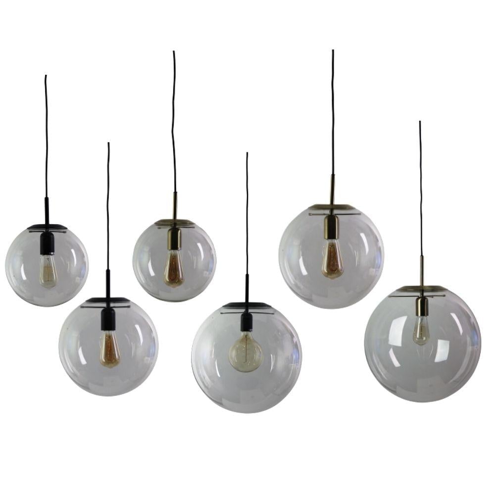 Oriel NEWTON Pendant - 250/300/400mm 1 Light Clear Glass-Oriel Lighting-Ozlighting.com.au