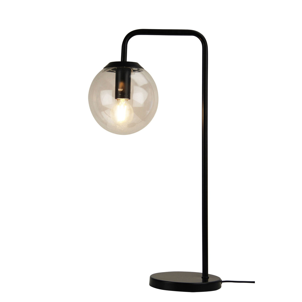 Oriel NEWTON Table Lamp - Contemporary Clear Glass-Oriel Lighting-Ozlighting.com.au