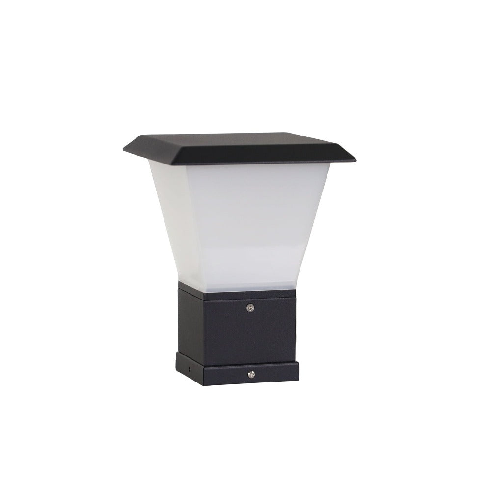 Oriel OBLIK Outdoor Light - Pillar Mount Metal & PVC-Oriel Lighting-Ozlighting.com.au