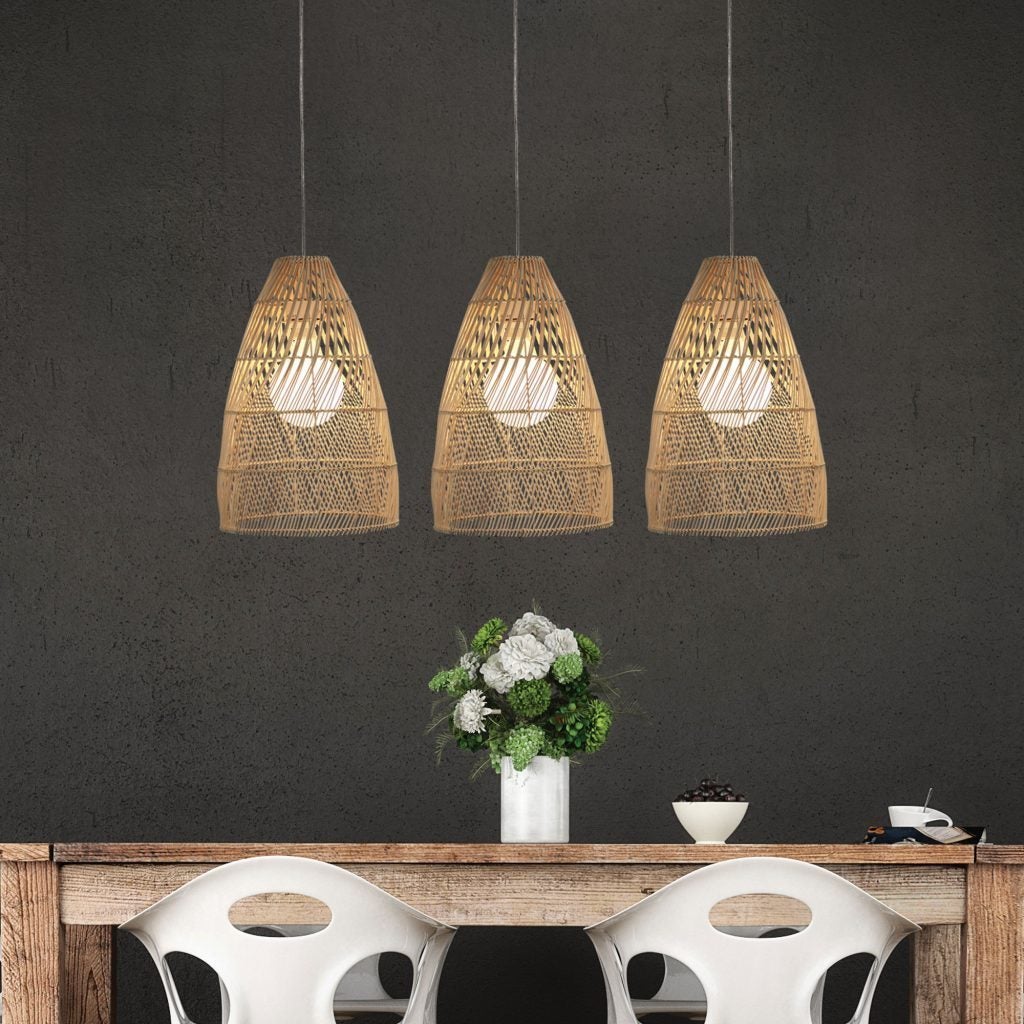 Oriel ODEN Rattan Pendant Shade Only - SUSPENSION REQUIRED-Oriel Lighting-Ozlighting.com.au