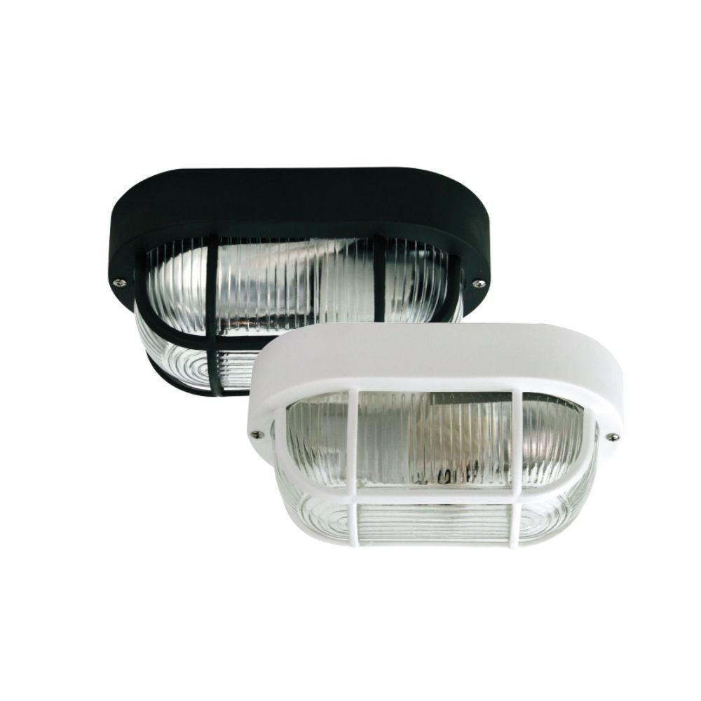 Oriel OSMO Outdoor Bunker Light - Oval Acrylic Bulkhead, IP44-Oriel Lighting-Ozlighting.com.au