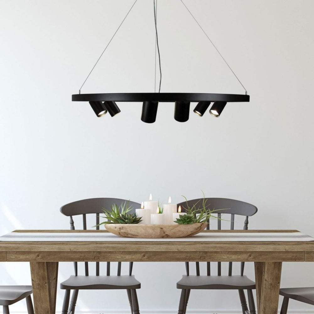 Oriel PANO Pendant - 3/6 Light Adjustable Spot-Oriel Lighting-Ozlighting.com.au