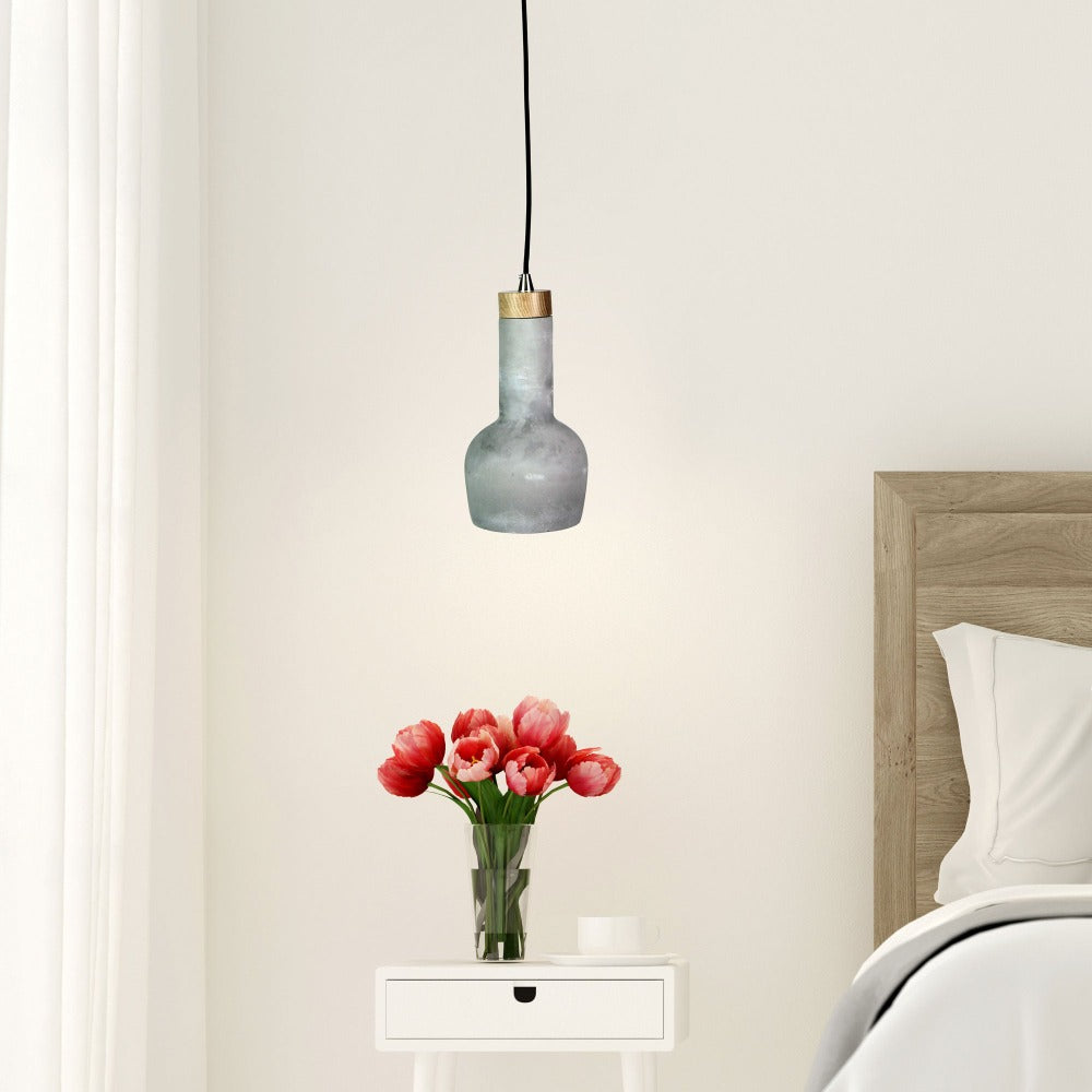 Oriel PANTO 2 Pendant - 1 Light Concrete-Finished Urban-Oriel Lighting-Ozlighting.com.au