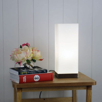 Oriel PARO - Square Touch Table Lamp-Oriel Lighting-Ozlighting.com.au