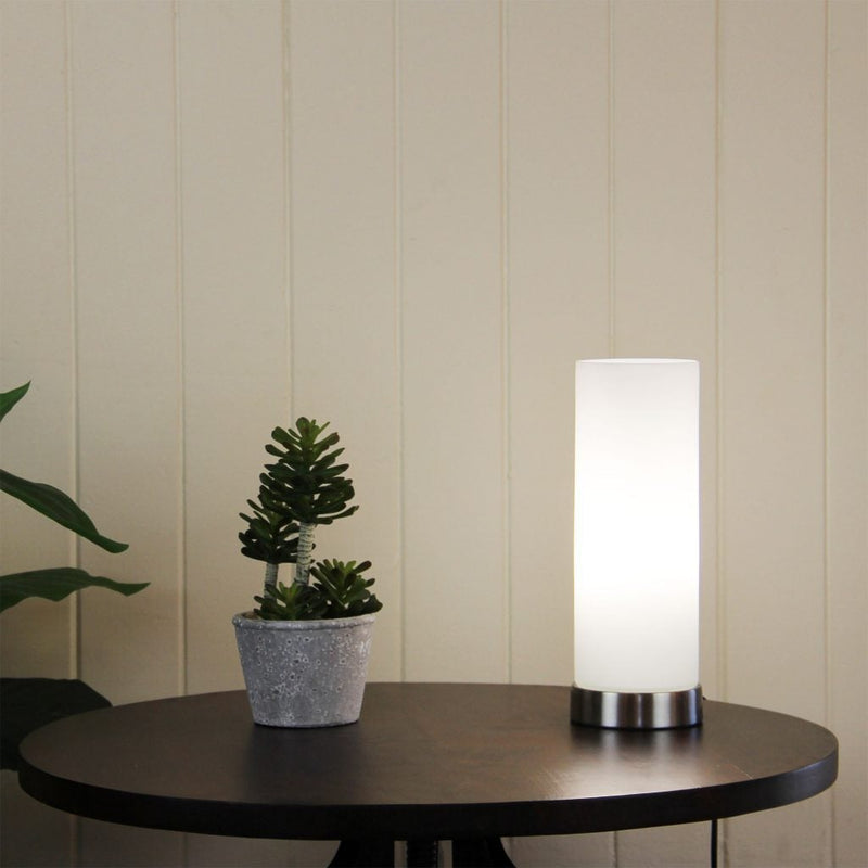 Oriel PEPE - Round/Square Touch Table Lamp-Oriel Lighting-Ozlighting.com.au