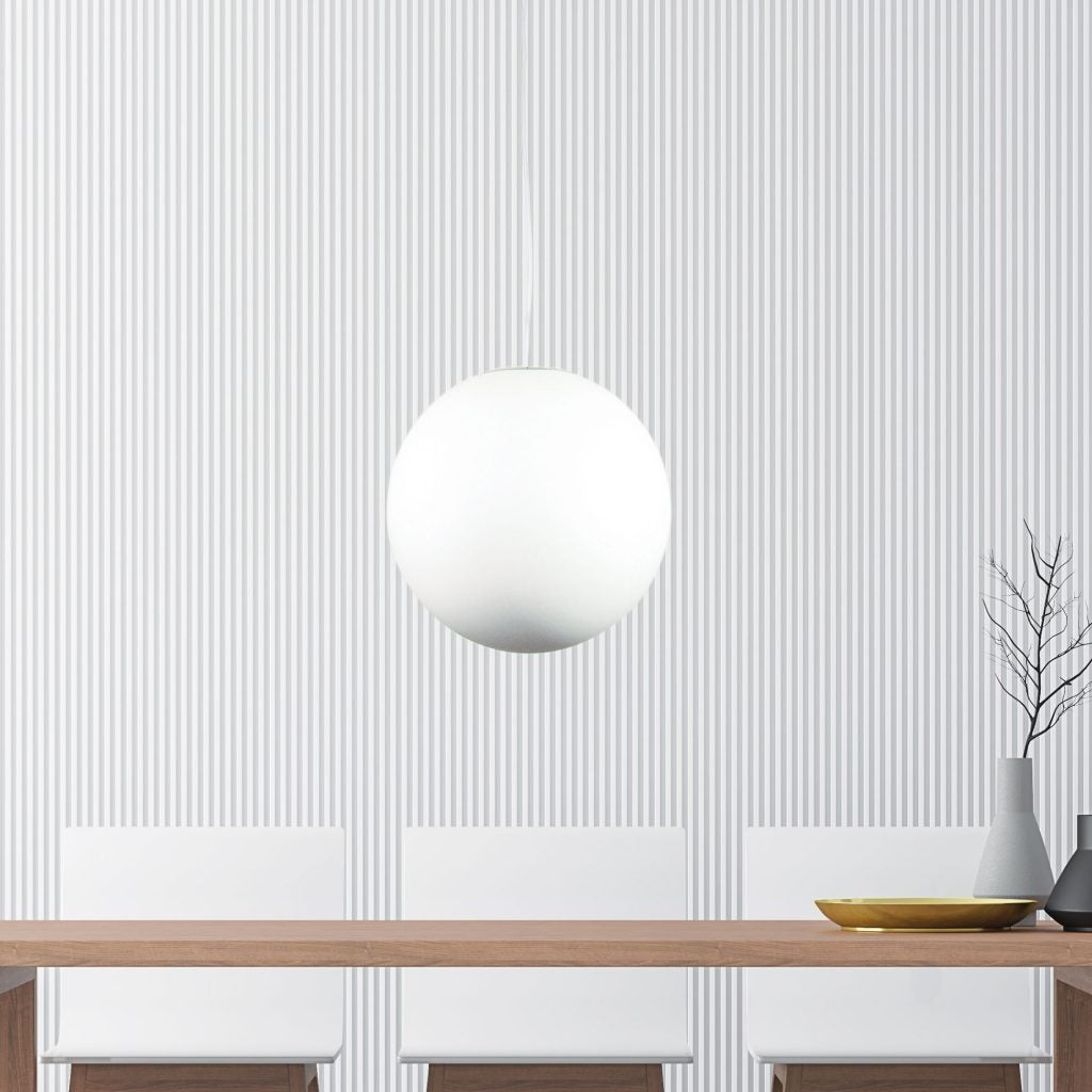 Oriel PHASE Acrylic Sphere Pendant - 200/300/400/500mm-Oriel Lighting-Ozlighting.com.au