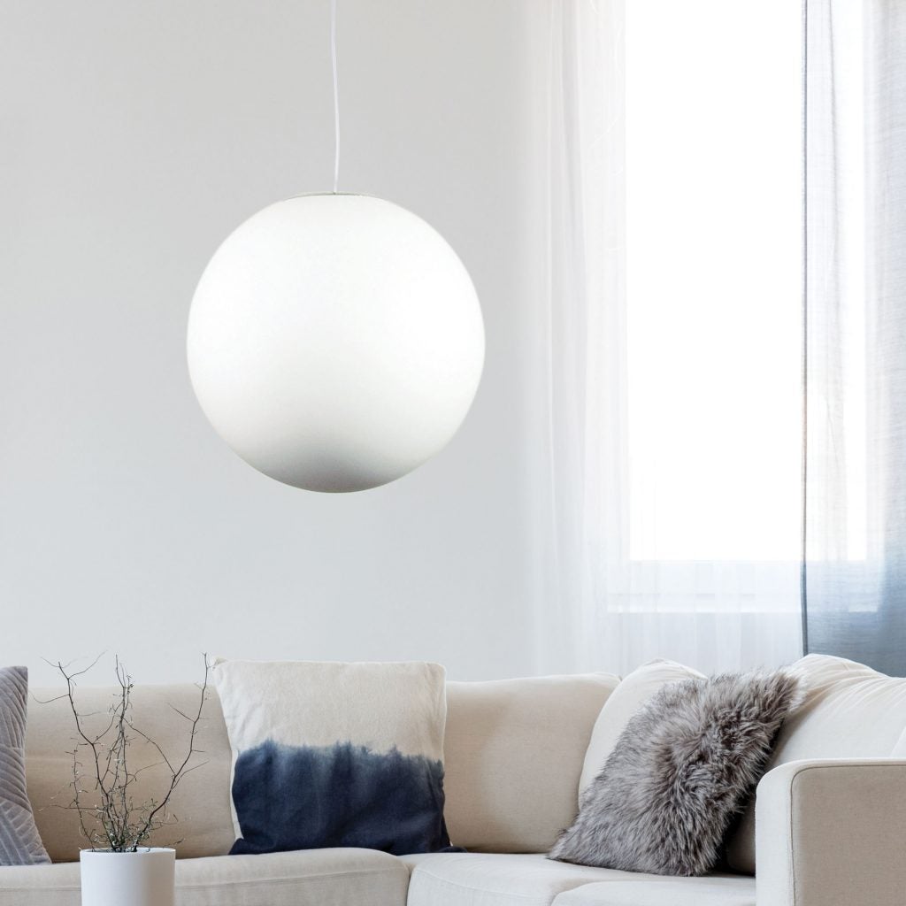 Oriel PHASE Acrylic Sphere Pendant - 200/300/400/500mm-Oriel Lighting-Ozlighting.com.au