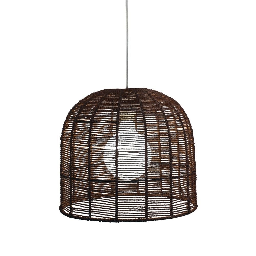 Oriel POPPA Hand-Woven Pendant Shade Only - SUSPENSION REQUIRED-Oriel Lighting-Ozlighting.com.au