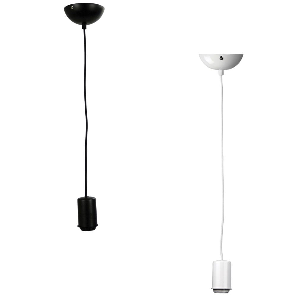 Oriel POP.2 - 1 Light Single Drop Suspension Cable Pendant White-Oriel Lighting-Ozlighting.com.au