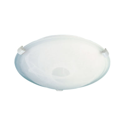 Oriel REMO-30 - 1 Light 30cm Alabaster Glass Oyster Ceiling Light-Oriel Lighting-Ozlighting.com.au