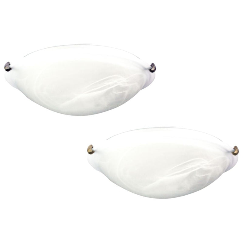 Oriel REMO - 40cm Alabaster Glass Oyster Ceiling Light-Oriel Lighting-Ozlighting.com.au