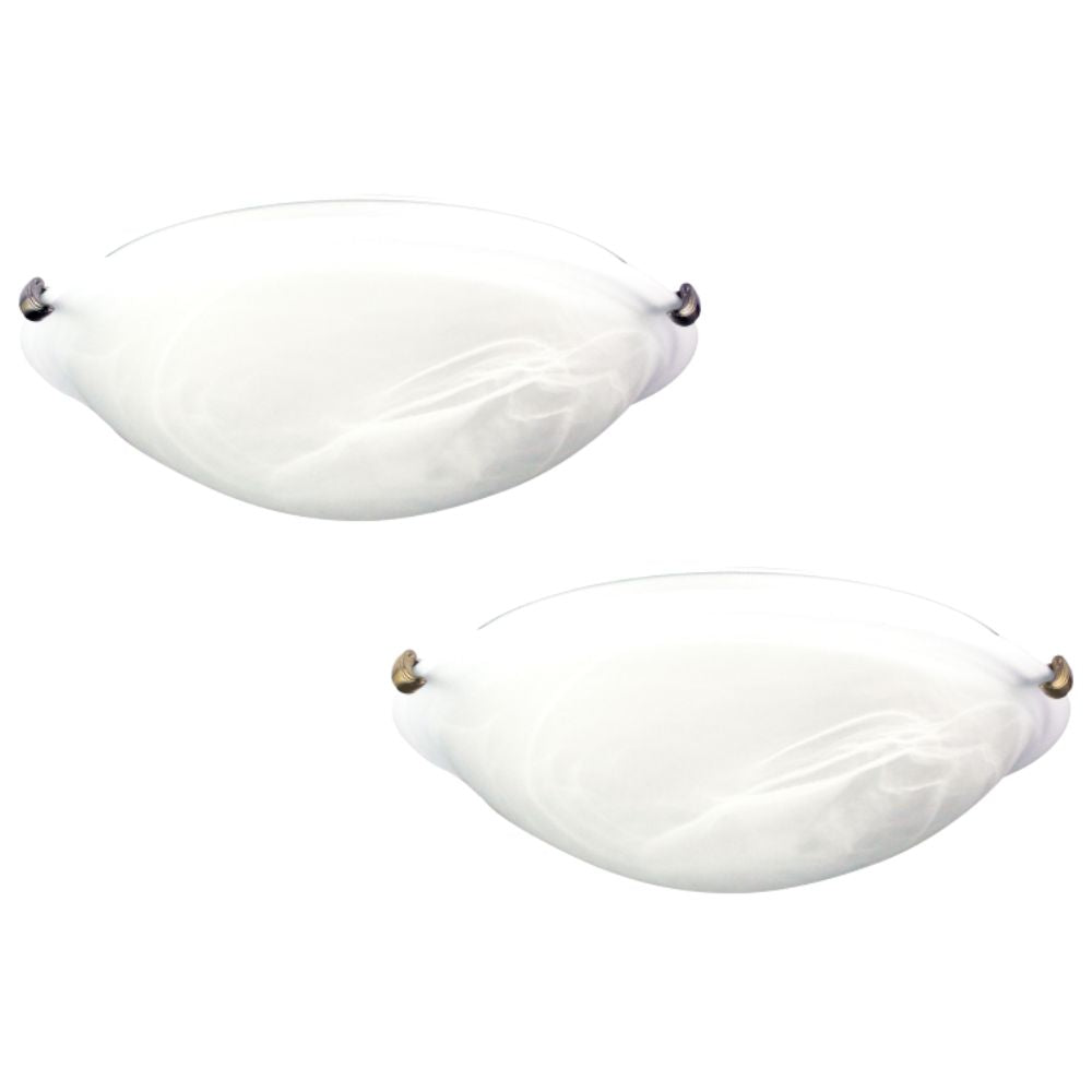 Oriel REMO Oyster Ceiling Light - 40cm Alabaster Glass-Oriel Lighting-Ozlighting.com.au