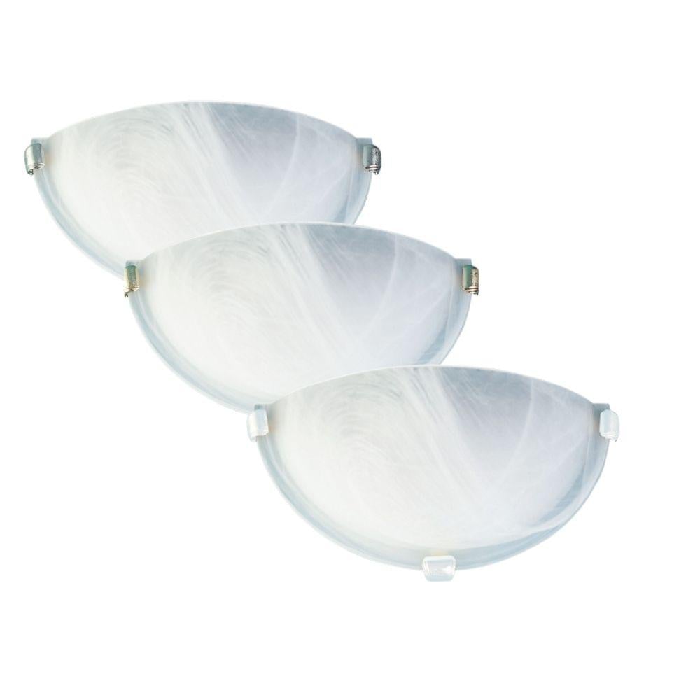 Oriel REMO Wall Light - Half Dune 30cm Alabaster Glass Sconce Interior-Oriel Lighting-Ozlighting.com.au