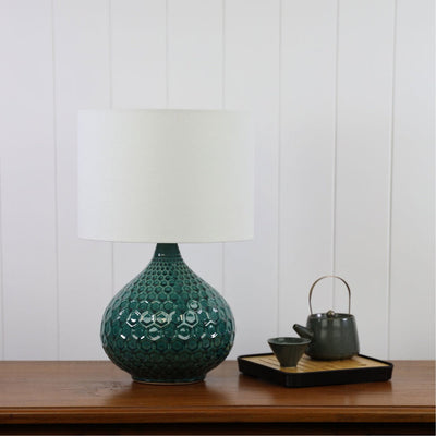 Oriel RIDLEY - Ceramic Table Lamp-Oriel Lighting-Ozlighting.com.au