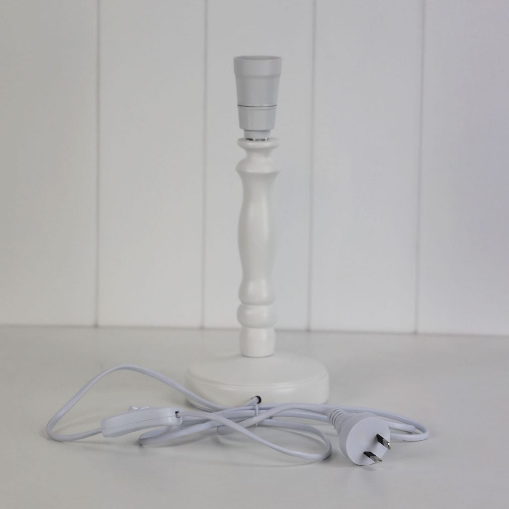 Oriel ROSALIE Table Lamp Base Only - Painted Timber-Oriel Lighting-Ozlighting.com.au