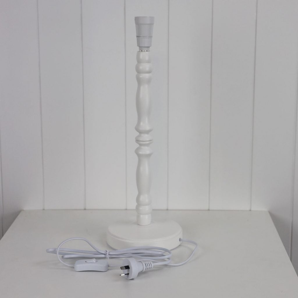 Oriel ROSALIE Table Lamp Base Only - Painted Timber-Oriel Lighting-Ozlighting.com.au