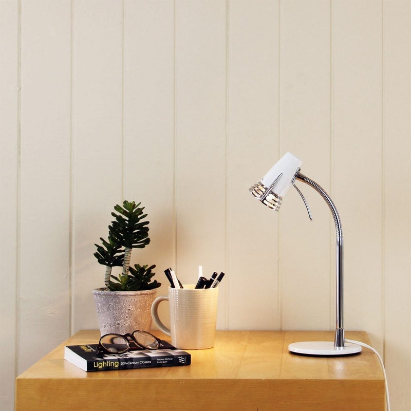 Oriel SCOOT - 7W LED Compact Task Desk And Table Lamp 4000K-Oriel Lighting-Ozlighting.com.au
