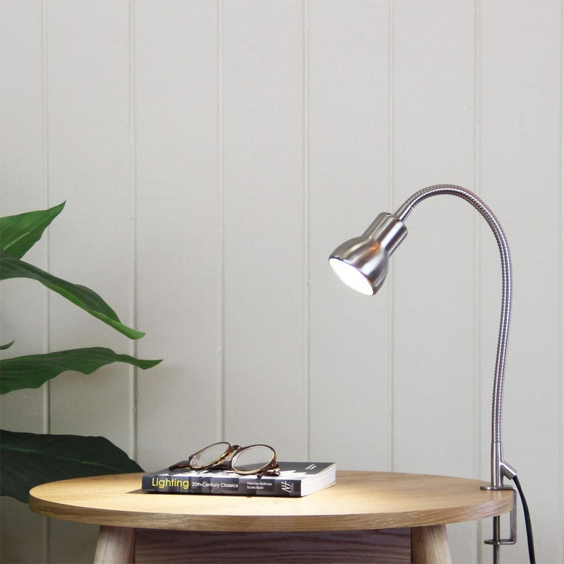 Oriel SCOPE - Adjustable Gooseneck Desk Clamp Lamp-Oriel Lighting-Ozlighting.com.au