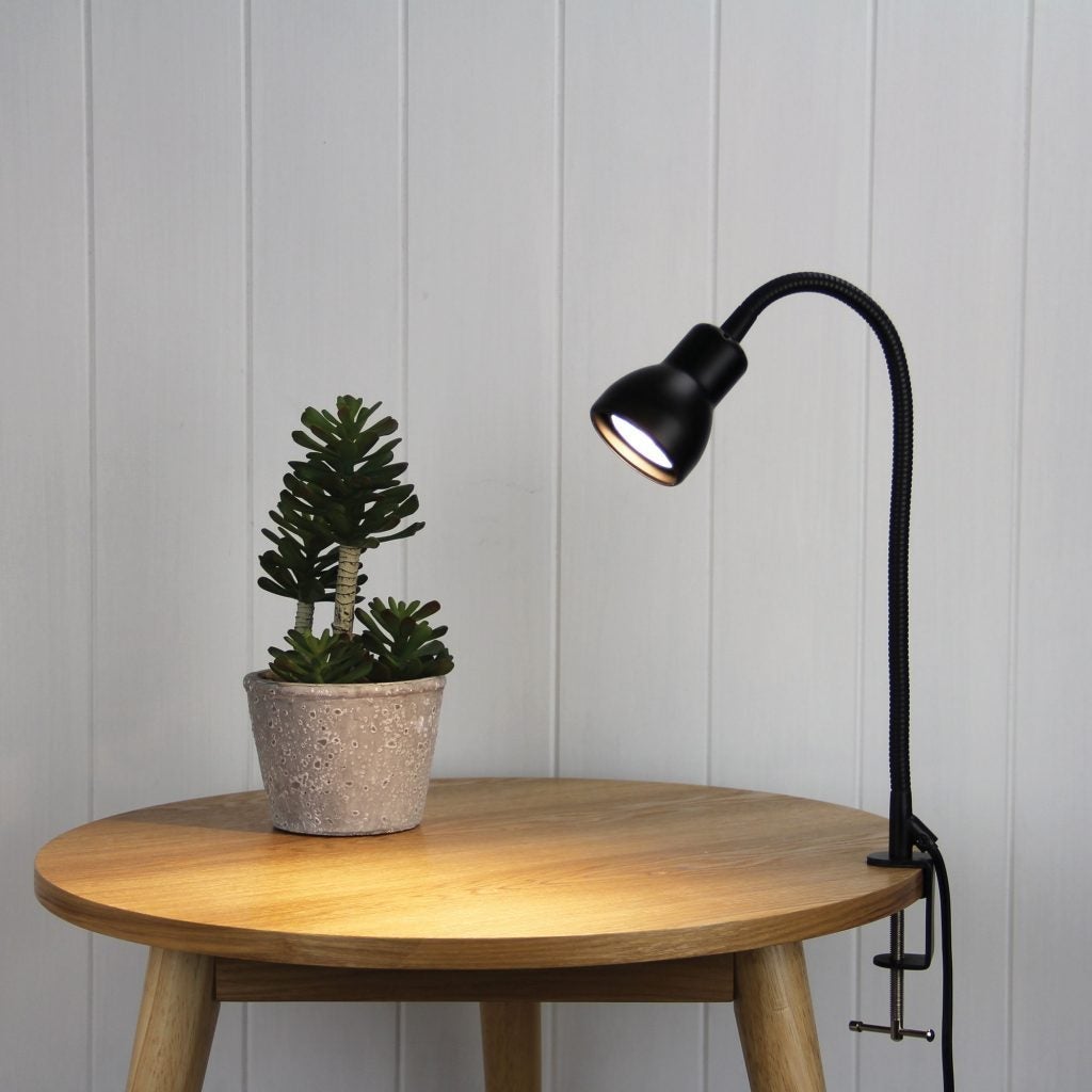 Oriel SCOPE Lamp - Adjustable Gooseneck Desk Clamp-Oriel Lighting-Ozlighting.com.au