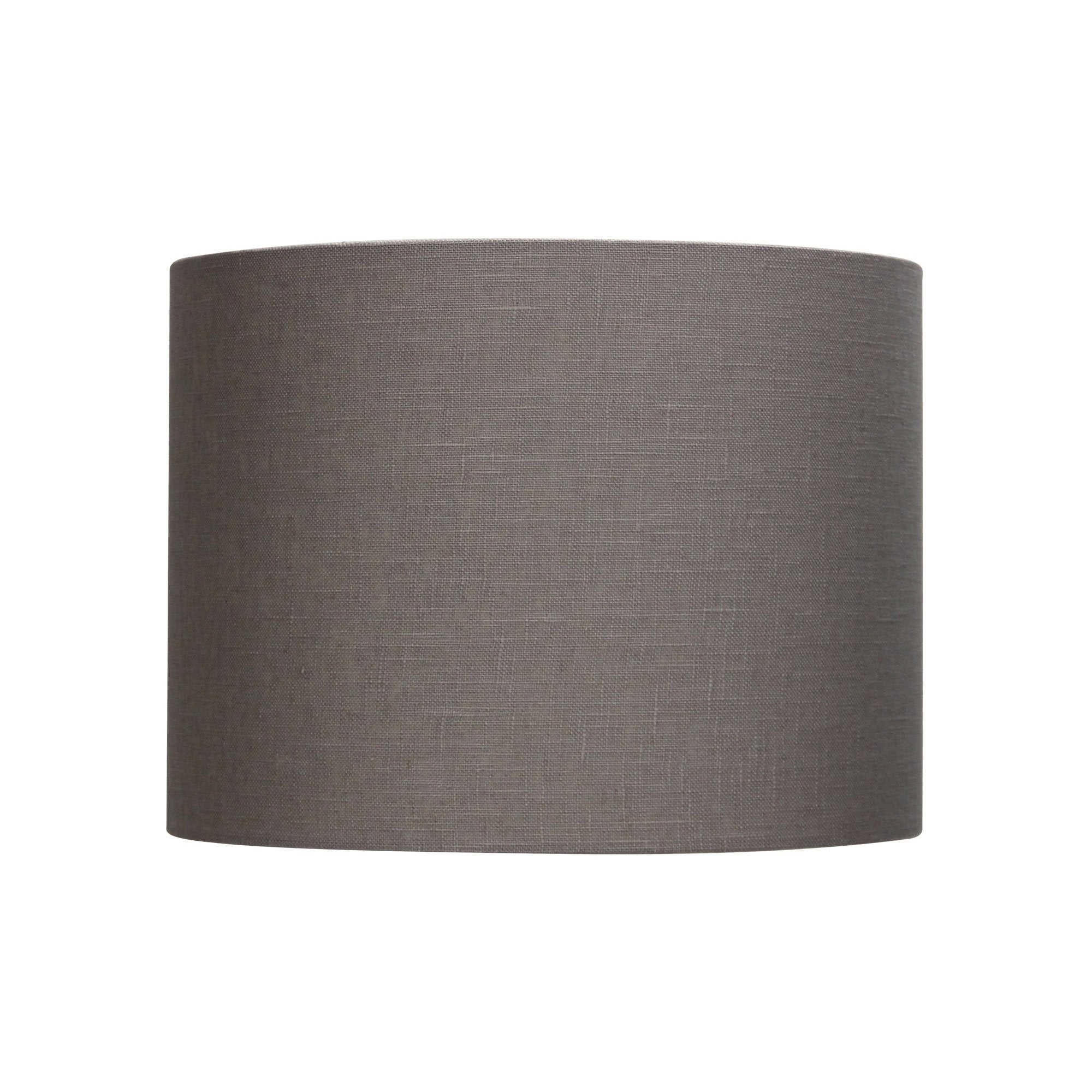 Oriel SHADE - Neutral Textured Drum Shade Only - TABLE LAMP BASE/SUSPENSION REQUIRED-Oriel Lighting-Ozlighting.com.au