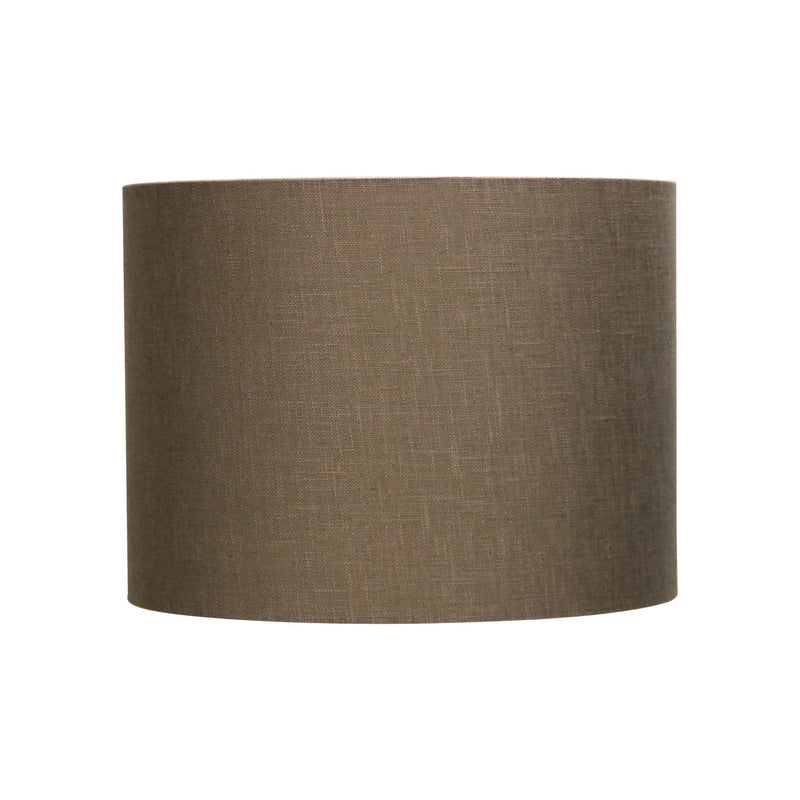 Oriel SHADE - Neutral Textured Drum Shade Only - TABLE LAMP BASE/SUSPENSION REQUIRED-Oriel Lighting-Ozlighting.com.au