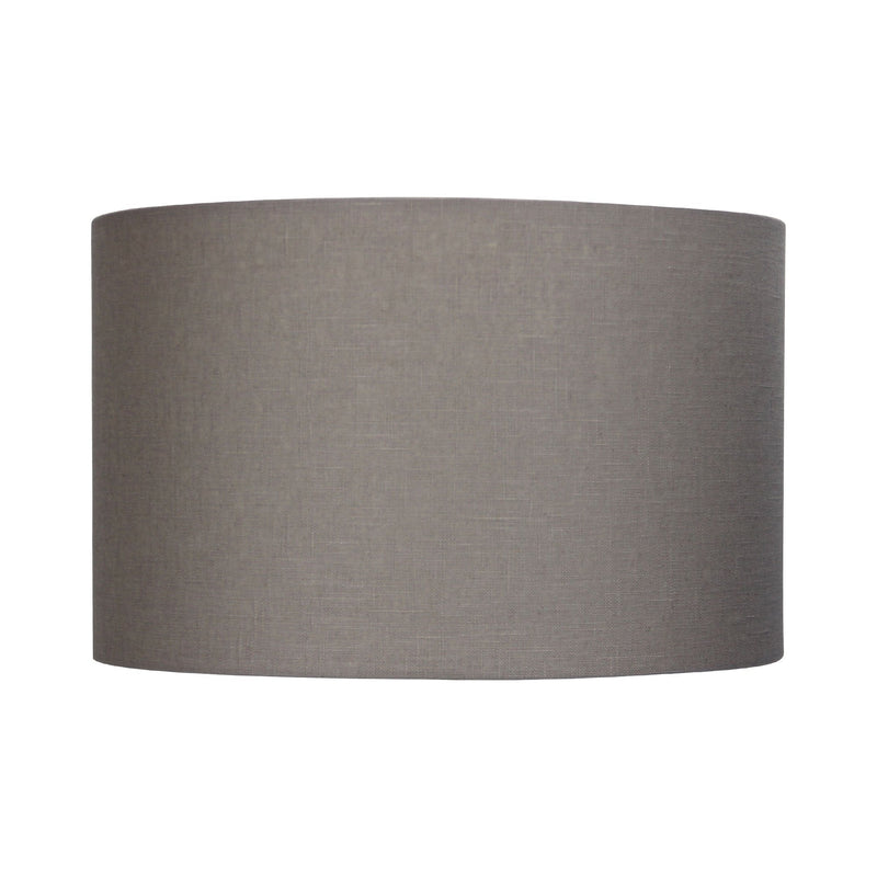 Oriel SHADE - Neutral Textured Drum Shade Only - TABLE LAMP BASE/SUSPENSION REQUIRED-Oriel Lighting-Ozlighting.com.au