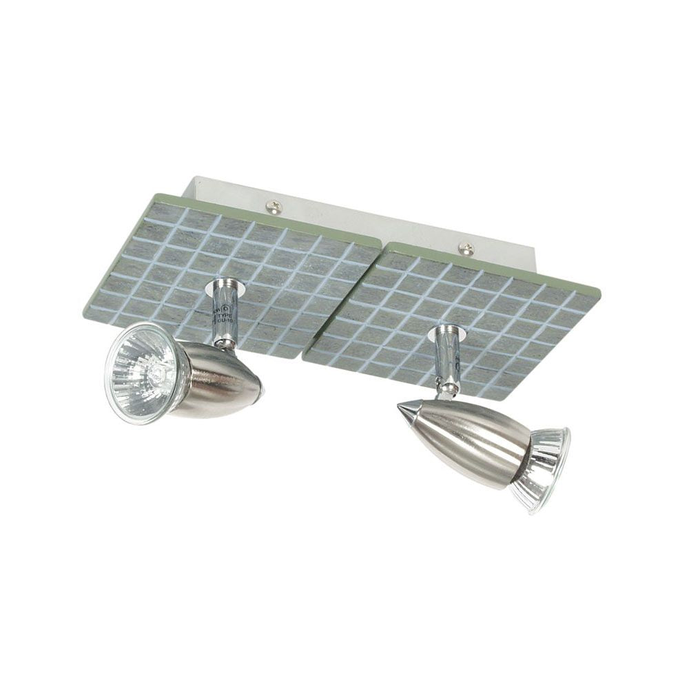 Oriel SLATE Spotlight - 1/2/3/4 Light Tiled Resin Adjustable-Oriel Lighting-Ozlighting.com.au