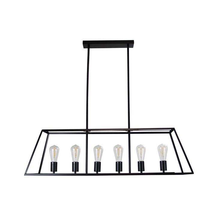 Oriel SOUTHPORT.100 - 6 Light Urban Retro Pendant No Glass-Oriel Lighting-Ozlighting.com.au