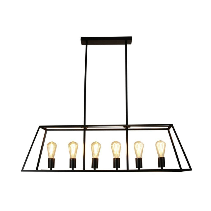 Oriel SOUTHPORT.100 - 6 Light Urban Retro Pendant No Glass-Oriel Lighting-Ozlighting.com.au