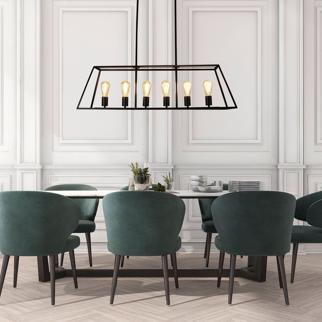 Oriel SOUTHPORT.100 - 6 Light Urban Retro Pendant No Glass-Oriel Lighting-Ozlighting.com.au