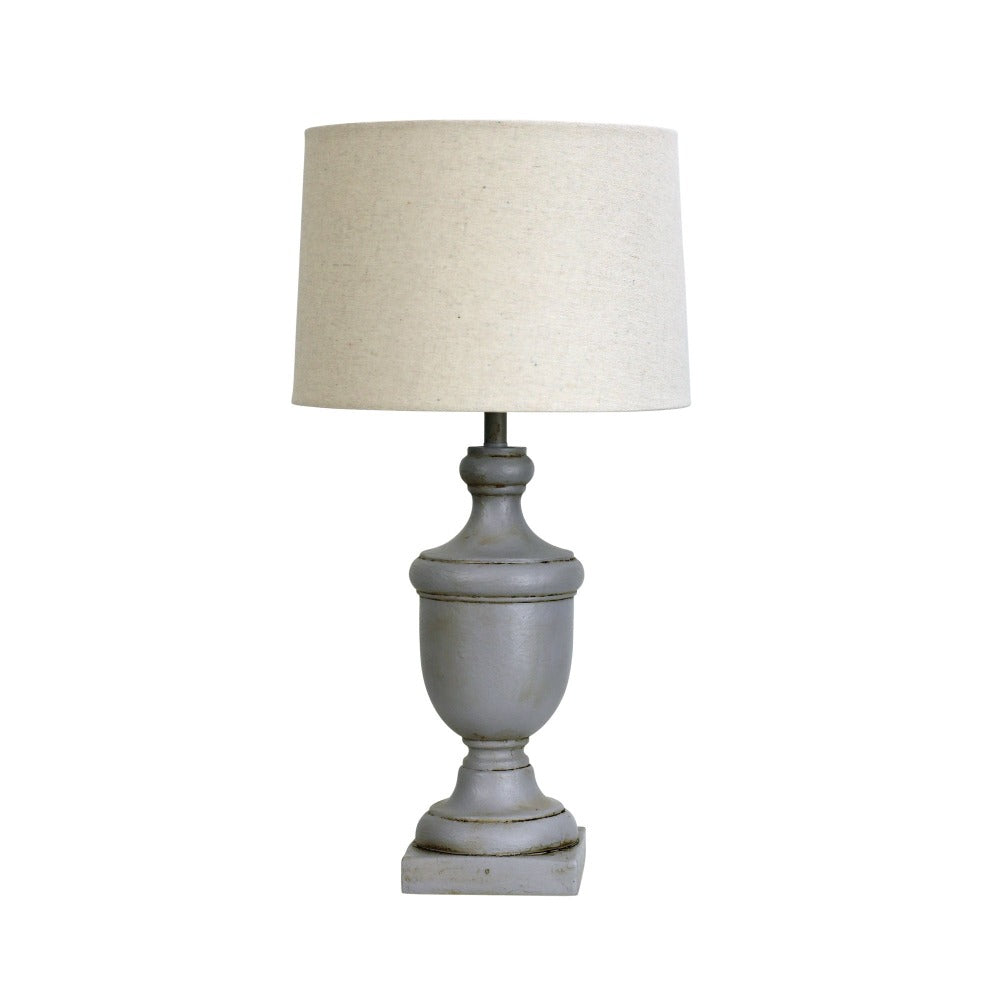 Oriel STAFFORD Table Lamp - 52cm Concrete-Toned Resin-Oriel Lighting-Ozlighting.com.au