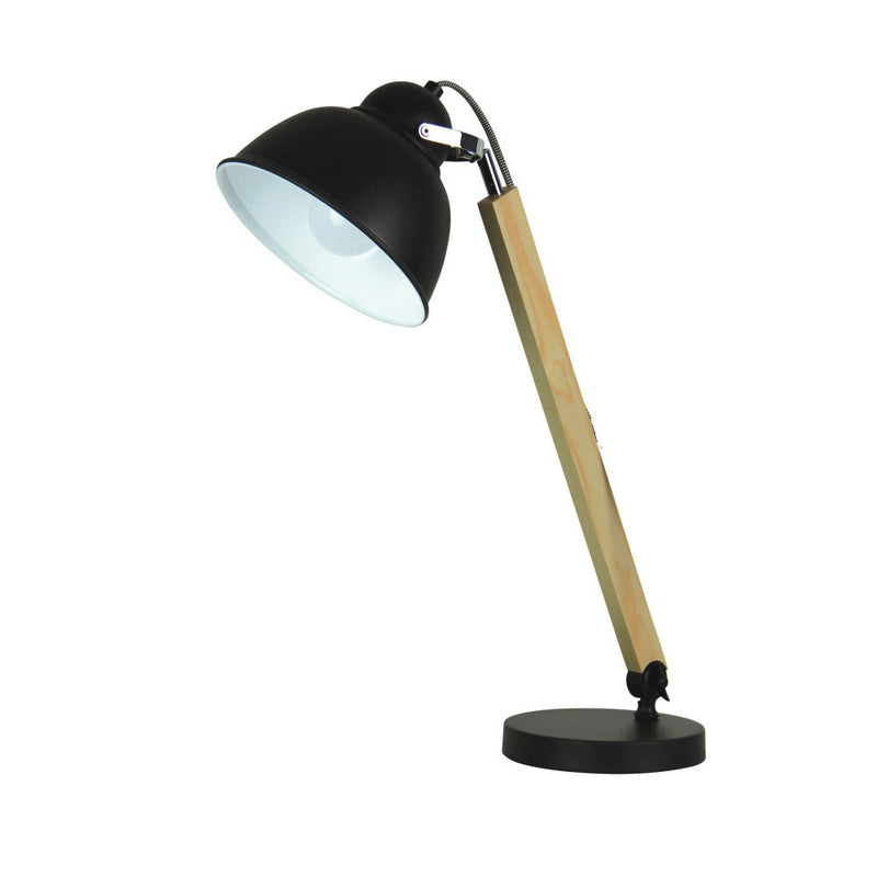 Oriel STEAM - Mid-century Timber & Metal Task Lamp-Oriel Lighting-Ozlighting.com.au