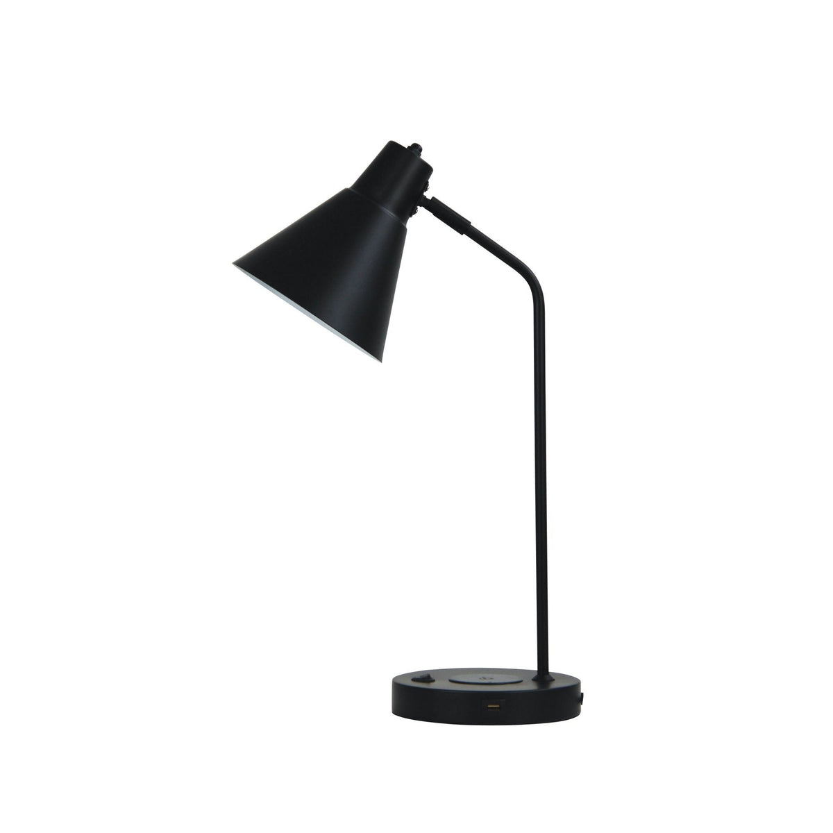 Oriel TARGA Desk & Table Lamp - with USB Socket and Wireless Charging-Oriel Lighting-Ozlighting.com.au
