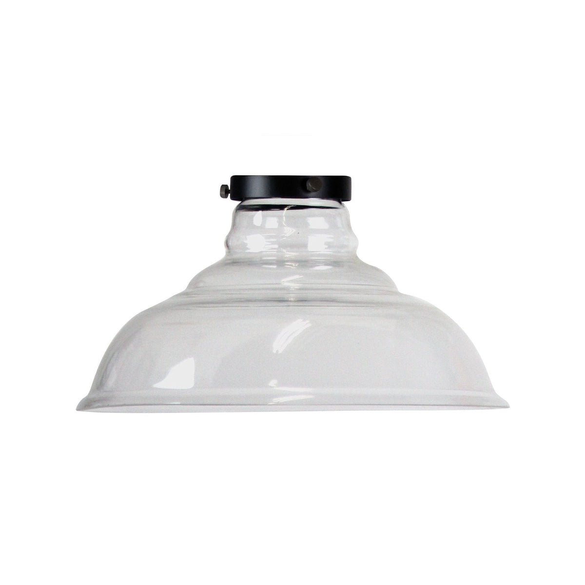 Oriel TOLEDO Glass Pendant Shade Only - Clear/Opal, SUSPENSION REQUIRED-Oriel Lighting-Ozlighting.com.au