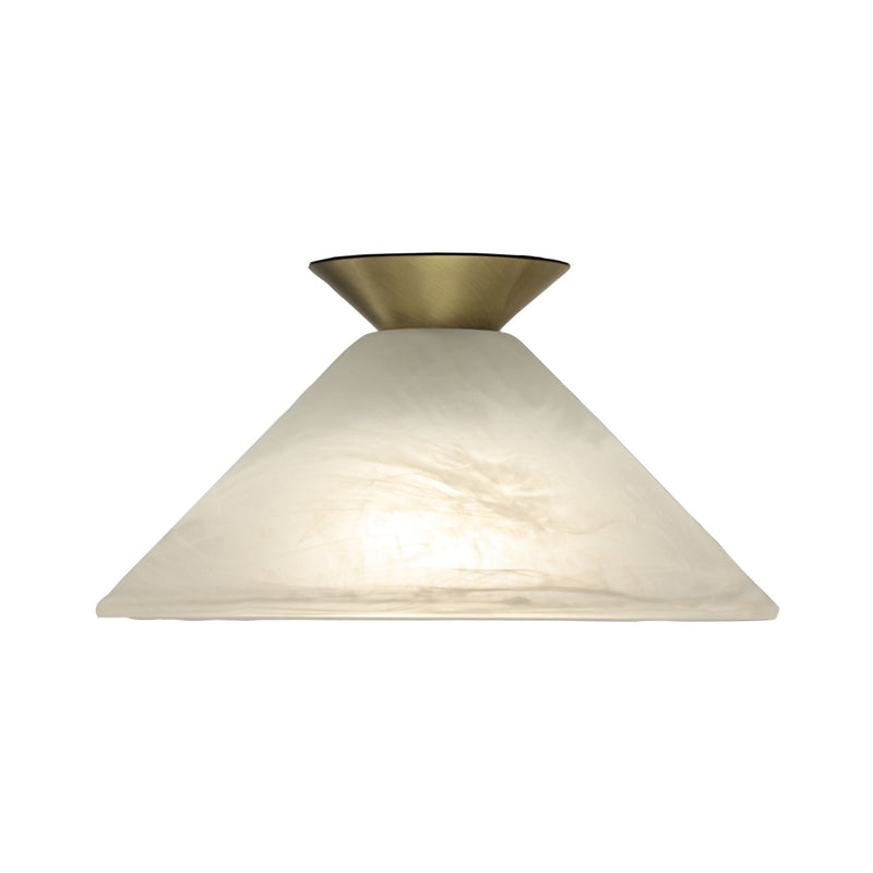 Oriel VAMP/PANA - DIY Batten Fix Holder Cover Alabaster Glass Ceiling Light Shade Only-Oriel Lighting-Ozlighting.com.au