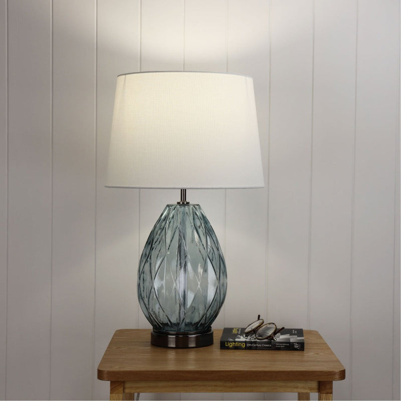Oriel VENICE - Glass Table Lamp-Oriel Lighting-Ozlighting.com.au