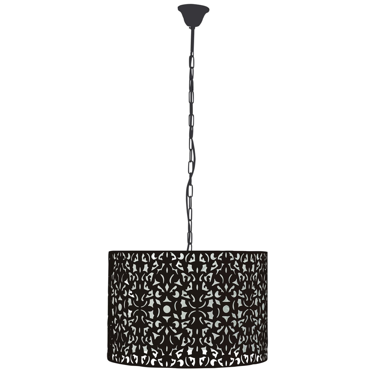 Oriel VICKY Pendant - 1 Light Laser Cut, White-Oriel Lighting-Ozlighting.com.au