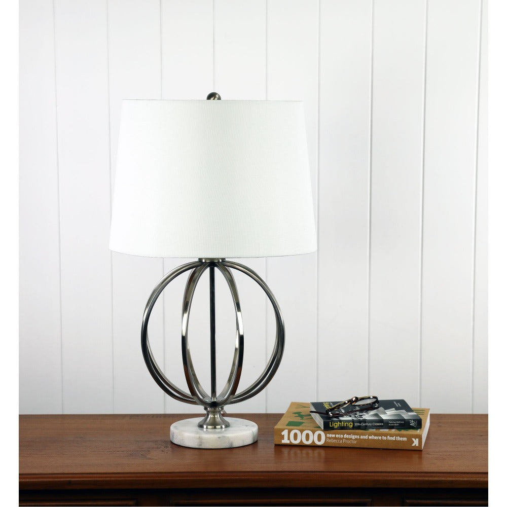 Oriel VINCHY Table Lamp - Metal & Marble-Oriel Lighting-Ozlighting.com.au