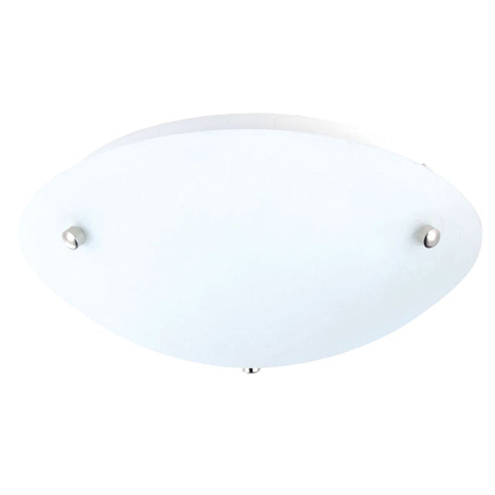 Oriel VOLUTE - 22W/40W Minimalist Matte Opal Glass & Nickel Ceiling Light-Oriel Lighting-Ozlighting.com.au