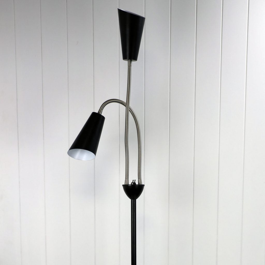 Oriel WALT Floor Lamp - Twin Head-Oriel Lighting-Ozlighting.com.au