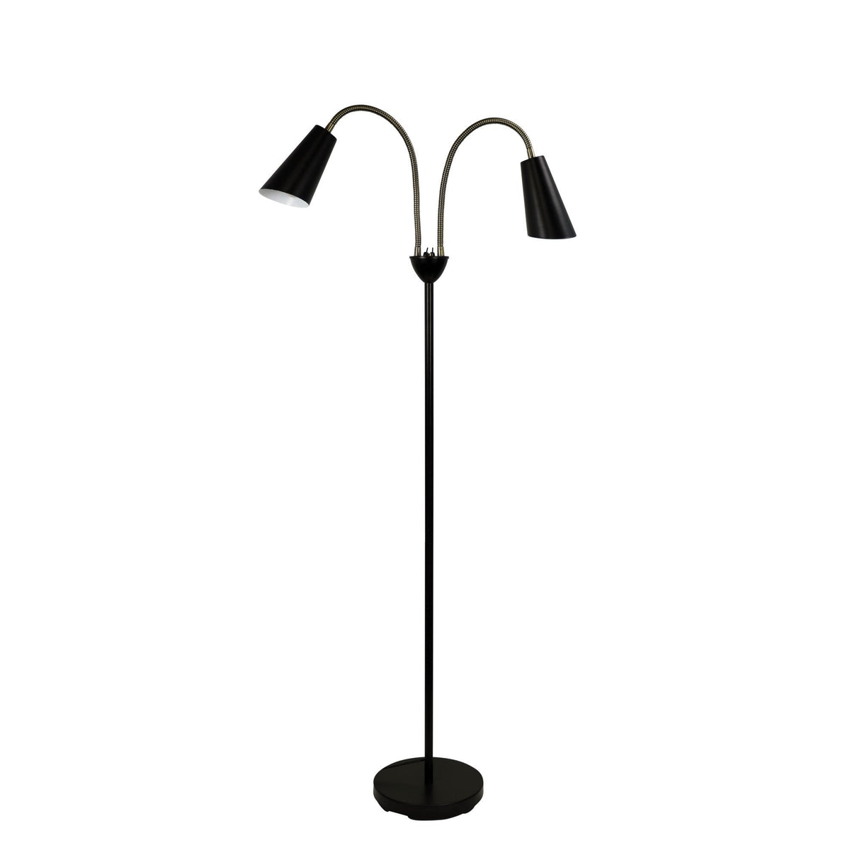 Oriel WALT Floor Lamp - Twin Head-Oriel Lighting-Ozlighting.com.au