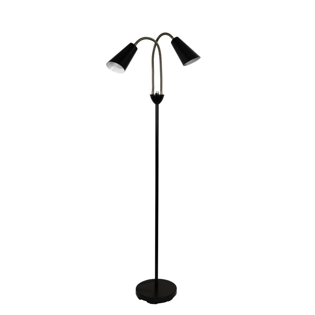 Oriel WALT Floor Lamp - Twin Head-Oriel Lighting-Ozlighting.com.au