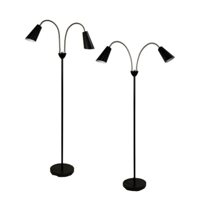 Oriel WALT - Twin Head Floor Lamp-Oriel Lighting-Ozlighting.com.au